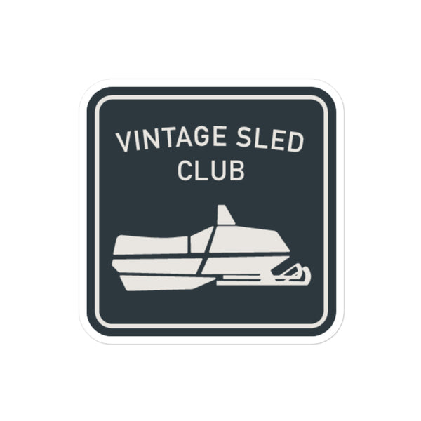 Vintage Sled Club Sticker