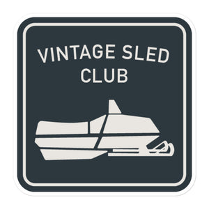 Vintage Sled Club Sticker