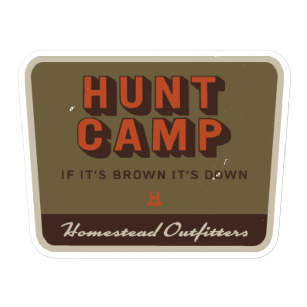 Hunt Camp Sticker
