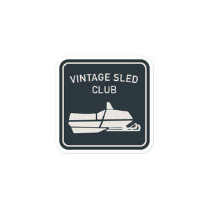Vintage Sled Club Sticker