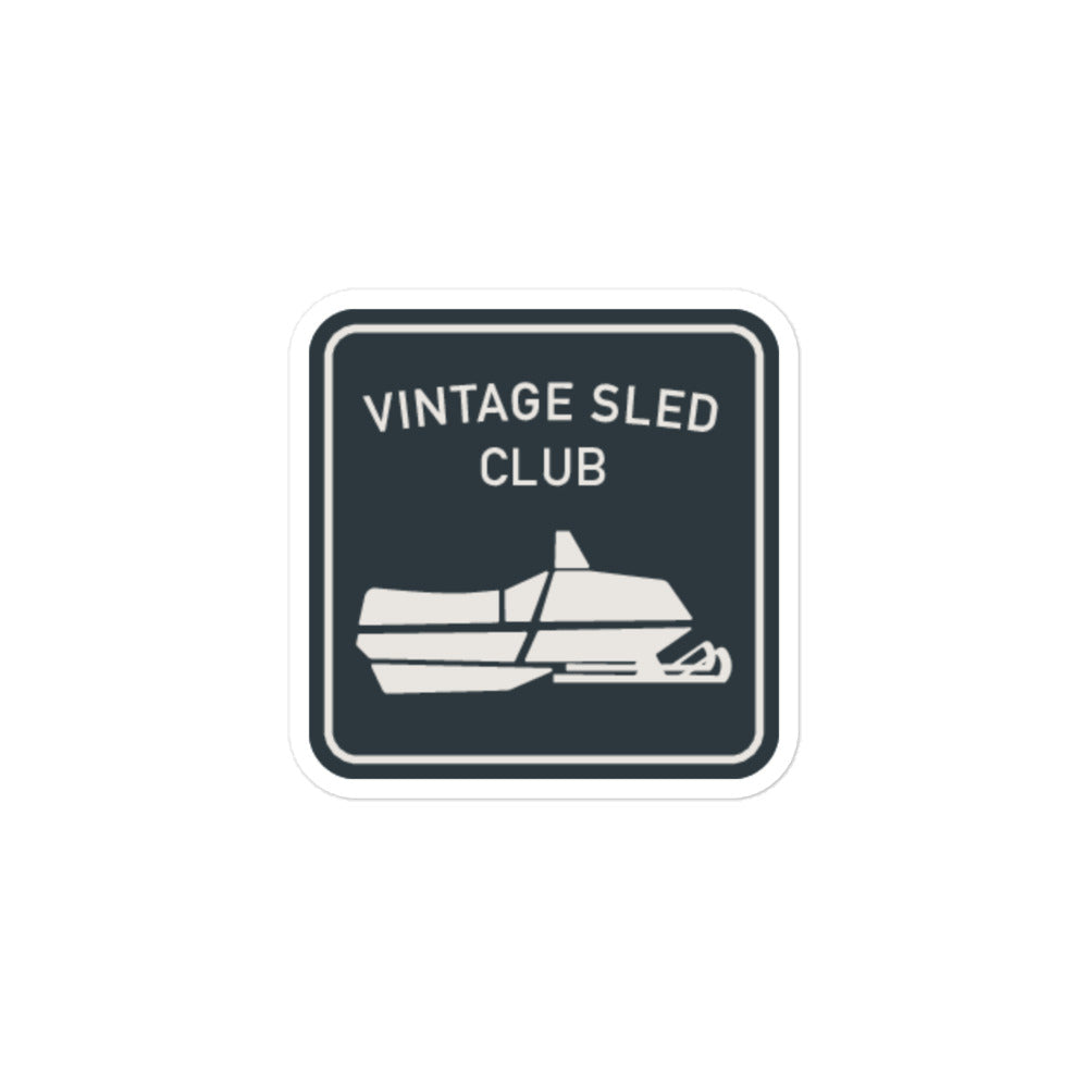 Vintage Sled Club Sticker