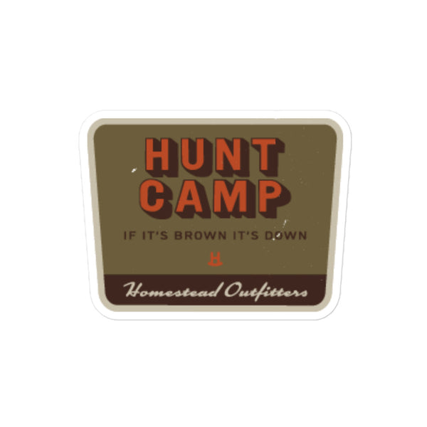 Hunt Camp Sticker