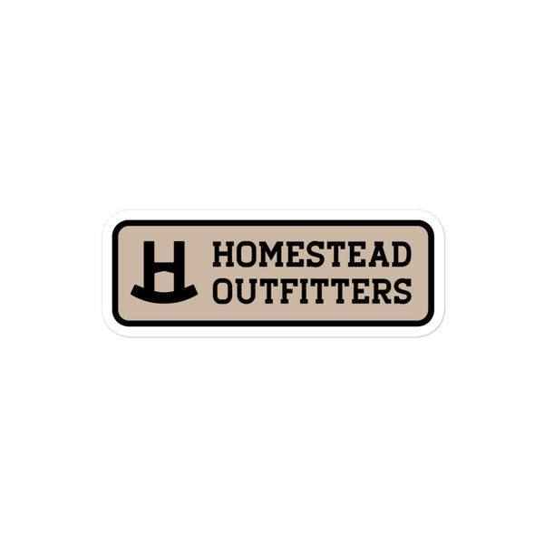 Stacked Patch Sticker - Beige