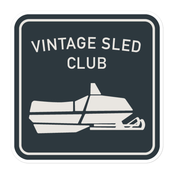 Vintage Sled Club Sticker