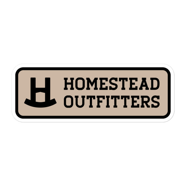 Stacked Patch Sticker - Beige